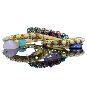 Aaroz and Company Morden Plastic Studded Bangles
