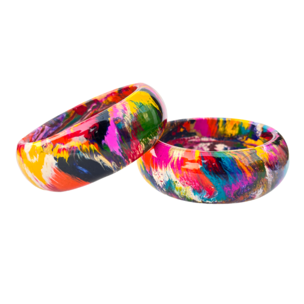 Lac Bangles Multicolor Plain by Aaroz and Company