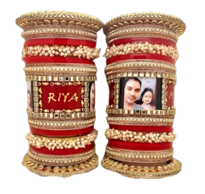 Wedding bangles with on sale name