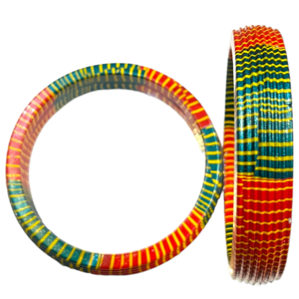 Red and Green Lac Bangles