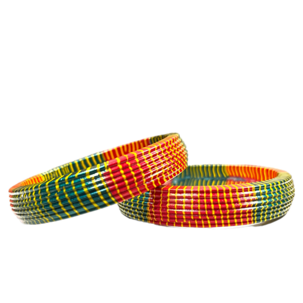 Red and Green Lac Bangles