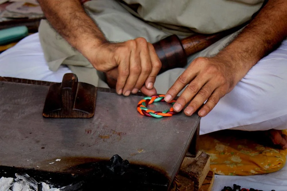 Live Lac Bangles Making | Lac Bangles Live Crafting