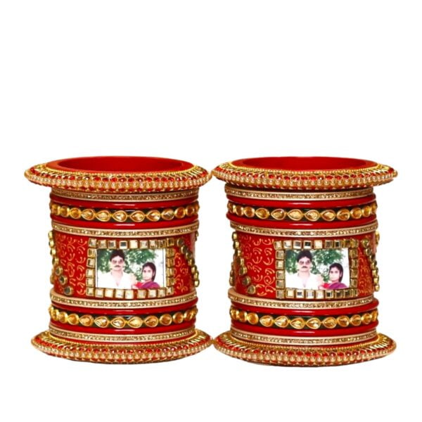 Personalized Red Lac Bangles