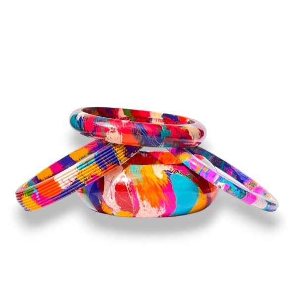 Colorful Lac Bangles Combo